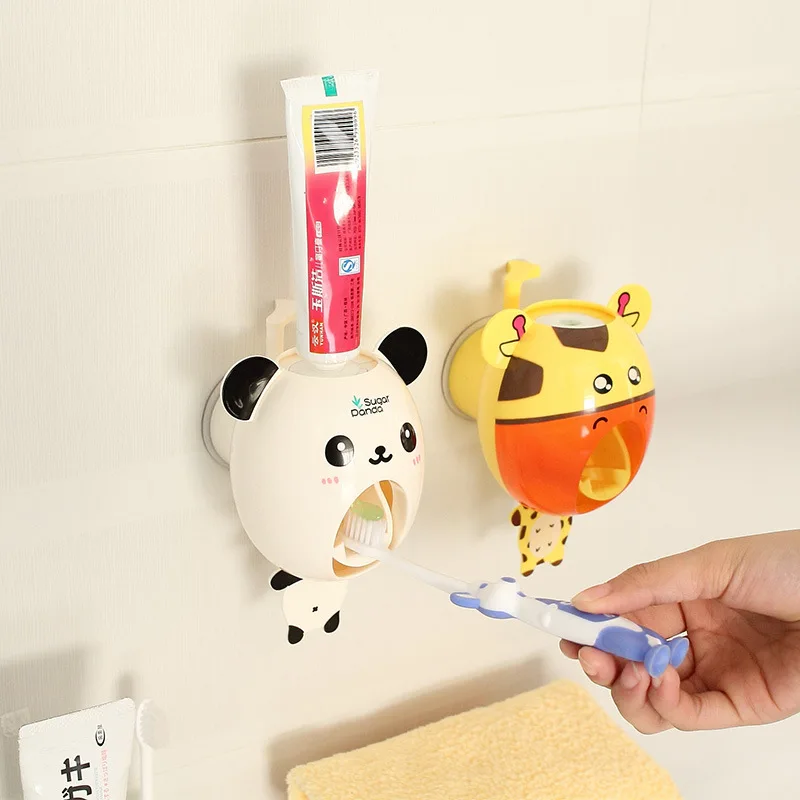 

Cartoon Minion Automatic toothpaste dispenser Toothbrush Holder Products Creative bathroom accessories Toothpaste Squeezer 25