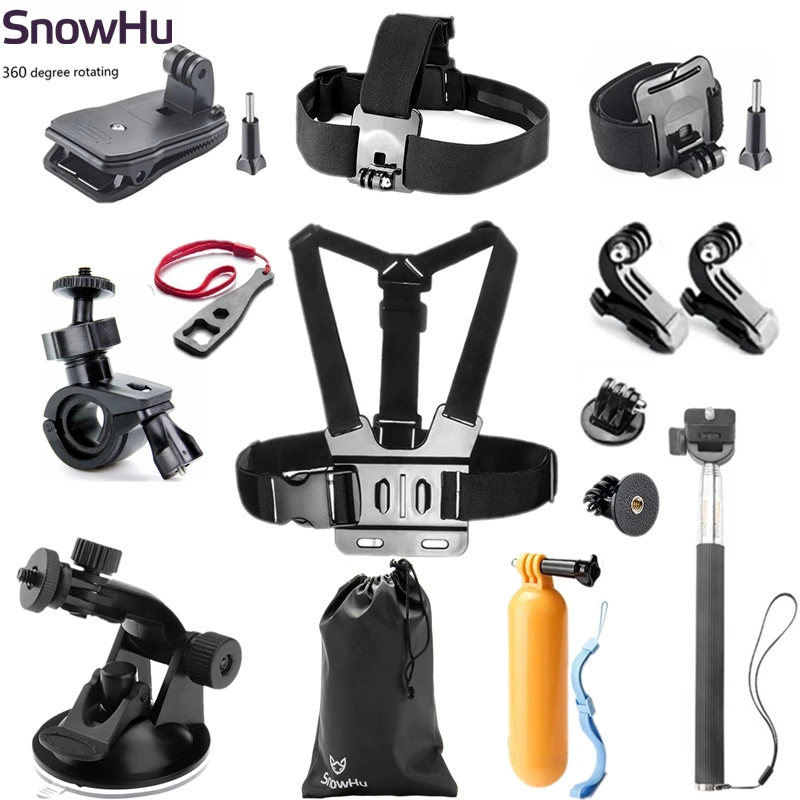 SnowHu for Gopro Accessories Streamlined edition set for go pro hero 5 4 3 SJCAM SJ4000