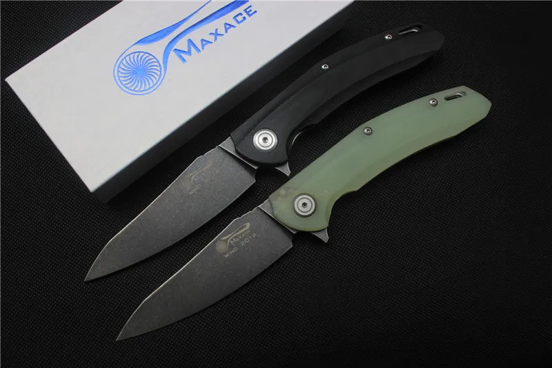 Складной нож Maxace Wind Flipper, лезвие: S35VN, Ручка: G10, тактические карманные ножи для выживания на открытом воздухе, инструменты для повседневного использования