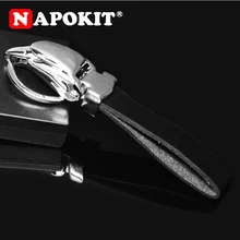 Автомобильный дизайн, 3D металлическая голова Орла, логотип, кожа, автомобильный брелок, брелок для ключей, держатель, брелок для ключей для Jaguar Jeep Ford Audi Lada Kia