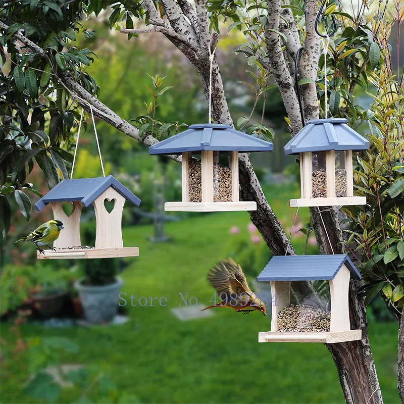 Скандинавский креативный маленький дом поле кормушка для птиц наружная кормушка для диких птиц бытовой балкон патио птичий корм коробка украшение
