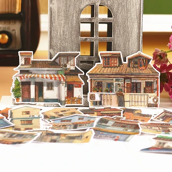 

15pcs/pack Vintage house Decorative Planner Sticker DIY Scrapbooking Phone diary album Stickers escolar