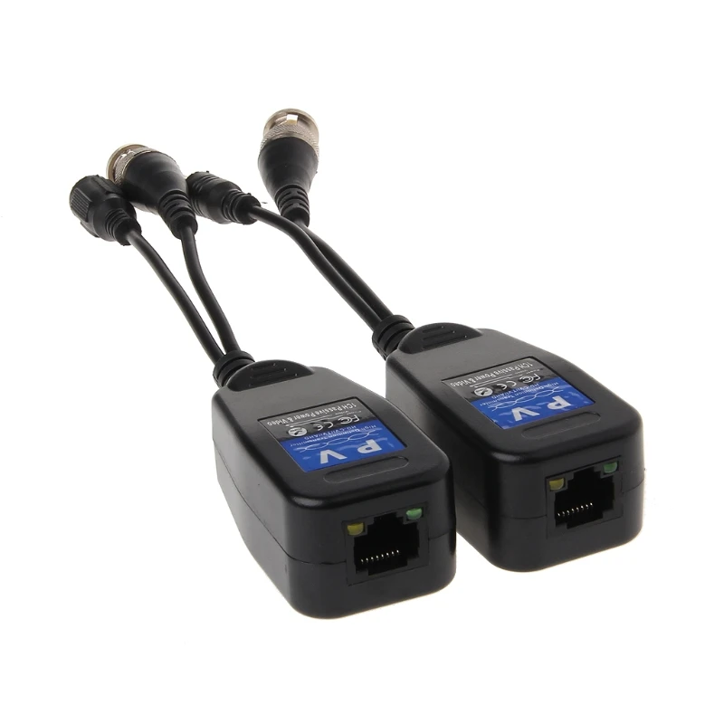 1 Пара Пассивный RJ45 CCTV силовой видео балун трансивер HDCVI HDTVI AHD аналоговый