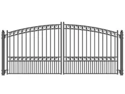 HENCH Париж стиль декоративный железный кованый двойной подъездные ворота 12' высокое качество