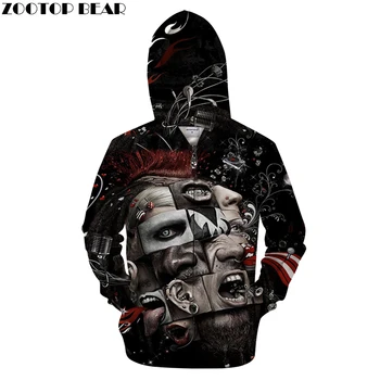

Feature 3D Zip Hoodies Men Zipper Hoody Funny Tracksuit Casual Sweatshirt Pullover Coat Groot Streatwear Drop Ship ZOOTOP BEAR