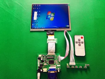 Scheda driver di controllo HD/VGA/AV + schermo LCD HE080IA-01D da 8 pollici 1024*768 IPS ad alta definizione per Raspberry Pi