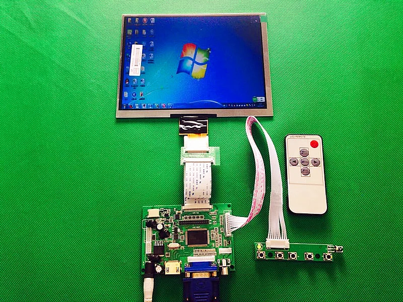 HDMI VGA AV Control Driver Board 8 Inch HE080IA 01D 1024 768 IPS High Definition LCD