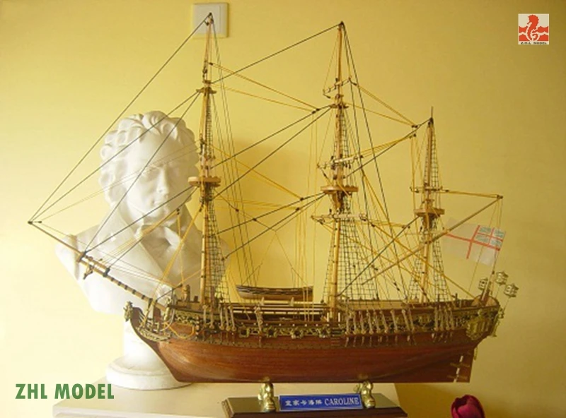 ZHL Royal Caroline 1749 1:50 модель корабль дерево