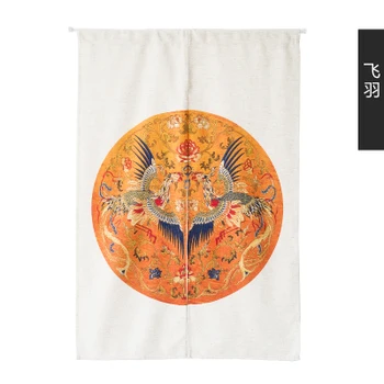 

Chinese style tradition new year cloth door window curtain Japanese home entrance decoration bedroom living study room kitchen