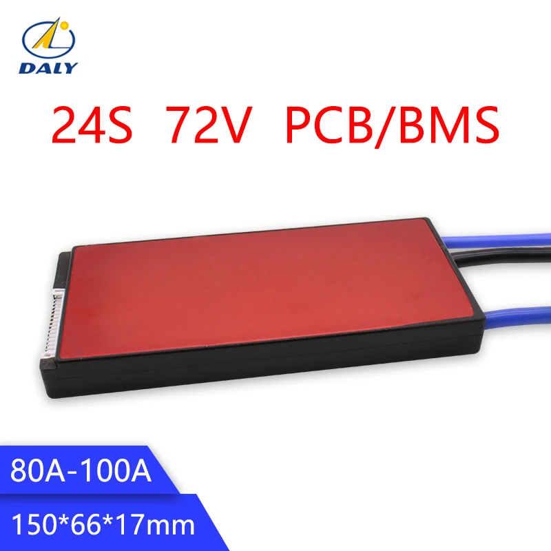 

Daly 24S 72V 80A 100A bms for lithium lifepo4 battery high current with short circuit protection for lithium battery