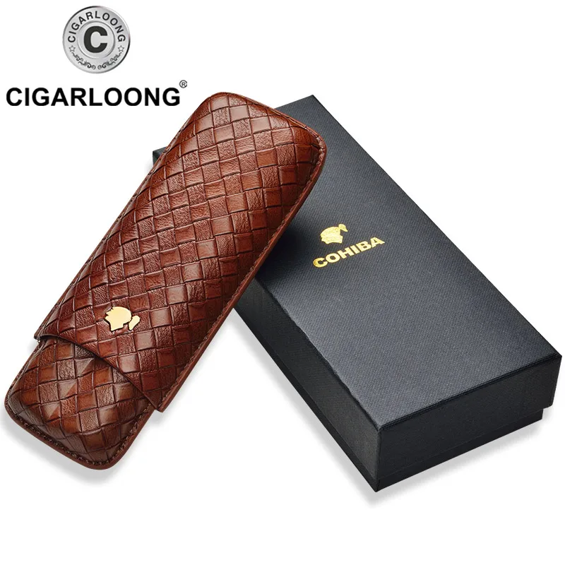 Сигарный набор CIGARLOONG, увлажняющий набор для сигар, переносная сигарный набор, 2 упаковки, защитный чехол CD-1016