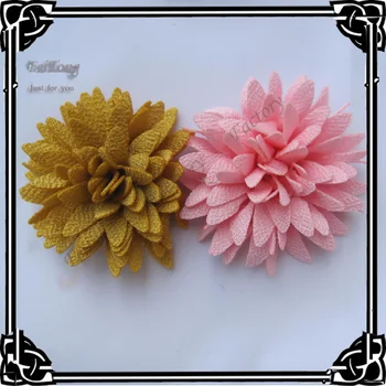 

Free shipping! 12PCS/LOT SOFT fabric flowers chrysanthemum lapel pins brooches pin corsage flower