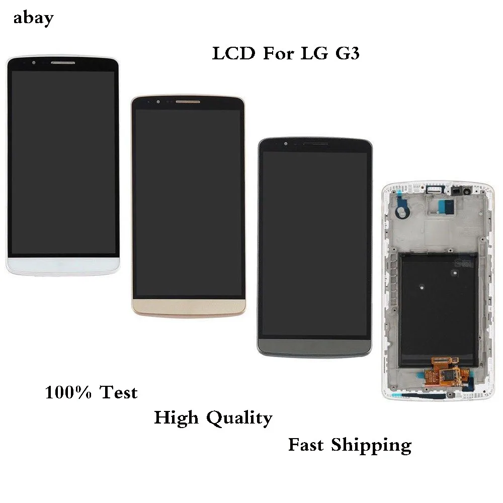 

100% Test 5.5 Inch LCD Display for LG G3 LCD Touch Screen Digitizer Assembly for LG G3 Display D850 D851 D855 Replacement Parts