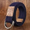 New Unisex Canvas Belt Double Ring Buckle Military Belt Army Belts Men Women's Casual Business Cowboy Pants Belt ► Photo 2/6