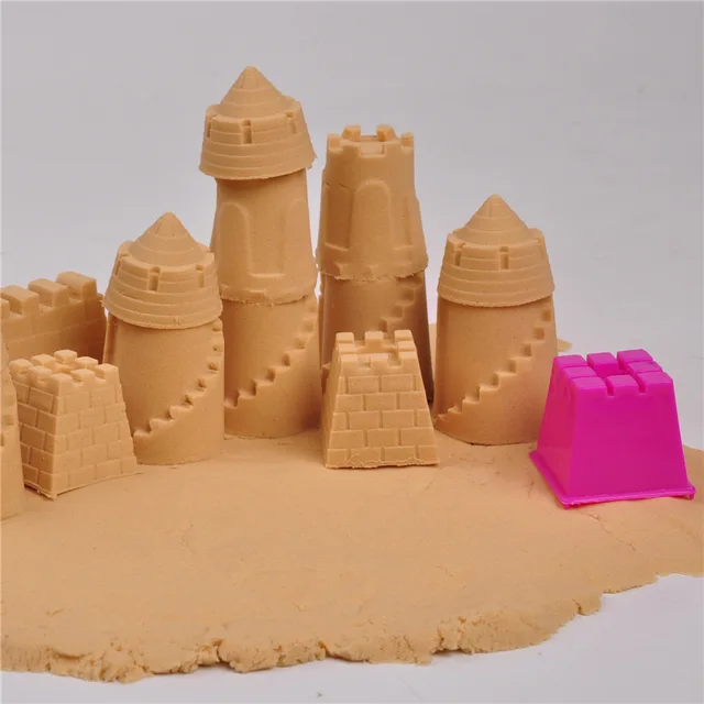 6pcs Castle Sand Clay Mold Building Sights Sandcastle Beach Sand Toys
