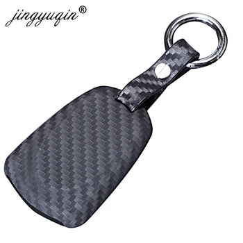 Keyforkess cassa chiave protettiva in Silicone al carbonio per Cadillac ATS-L XTS XT5 CTS CT6 ATS 28T SRX Escalade Smart Remote Key Cover - Jingyuqin cassa chiave protettiva in Silicone al carbonio per Cadillac ATS L XTS XT5 CTS