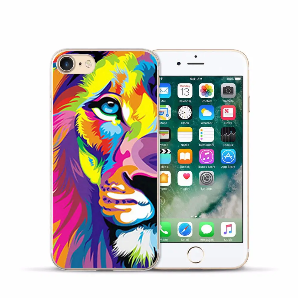 FOR iPhone 7case Painting Silicon Cover FOR Iphone 6s Soft Clear Protective TPU Back Cover FOR 4 4S 5 5S 6 7 8 Plus X XS Max XR (15)