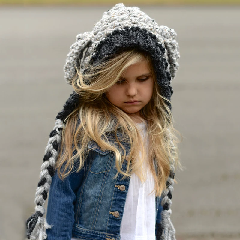 Зимние для маленьких девочек трикотажные теплые Кепки Пом Bobble Hat Дети Обувь для девочек Обувь для мальчиков теплые милые Кепки s