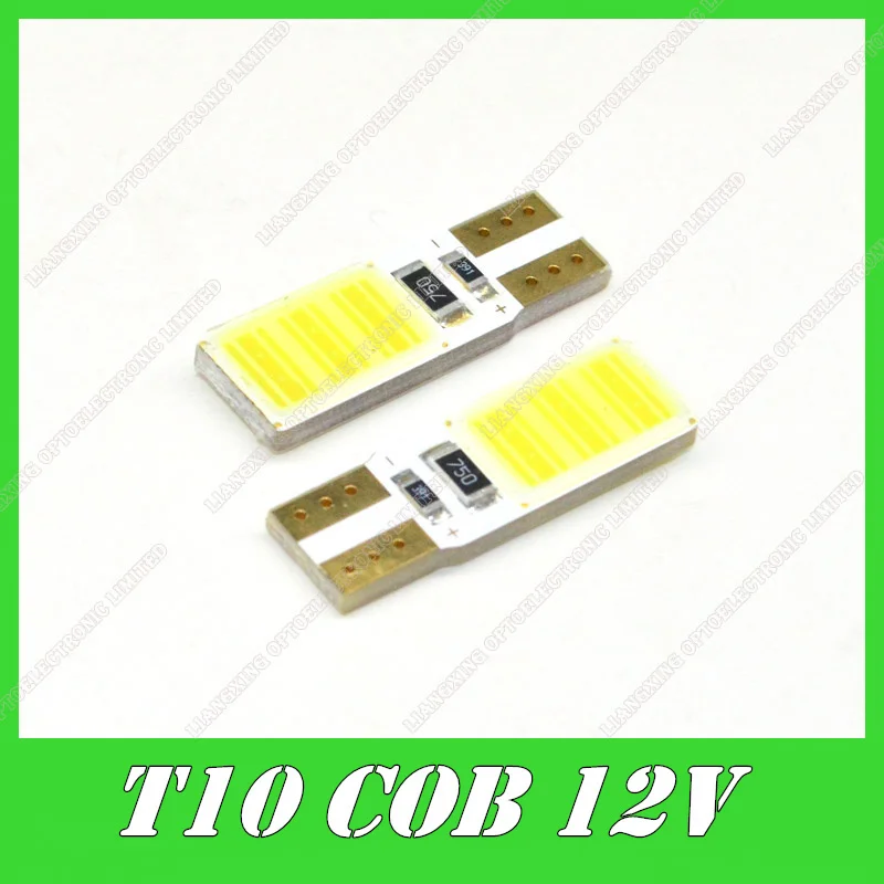 

Top Quality T10 led light W5W COB Canbus Error Free High Power Car led light Auto Light Source LED Bulb Backup Lamp White DC12V