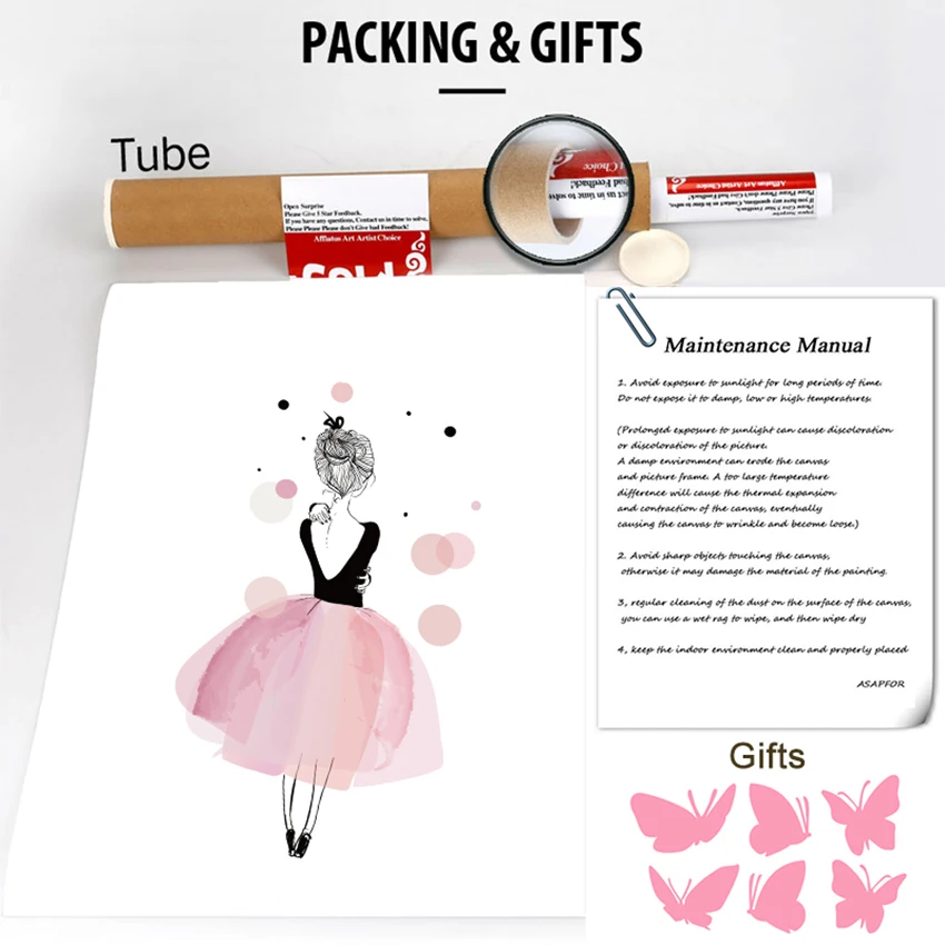 850 Canvas Art Paintings method of packing