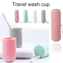 Домашняя подставка для зубной пасты Box Wash Cup Портативный чехол для зубной щетки для путешествий на открытом воздухе походная зубная щетка