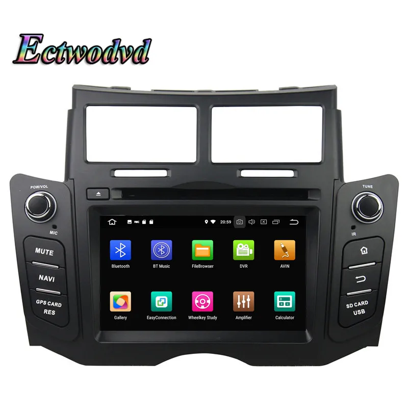 Clearance Ectwodvd Octa Core 4G RAM 64G ROM Android 9.0 Car Multimedia DVD Player GPS HeadUnit For Toyota Yaris 2005 2006 2007 2008-2011 1