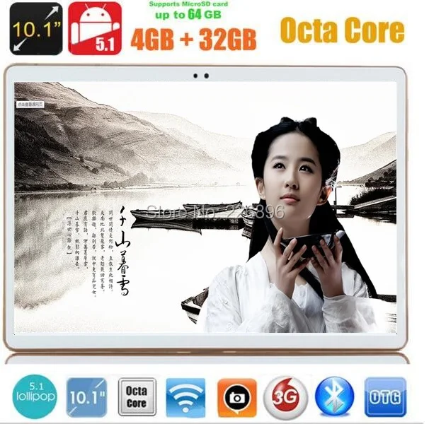 10 inch tablet pc 4G LTE octa core GPS Android 5.1 4GB/32gb Dual Camera 5.0MP 1280*800 IPS Screen MID Phablet 