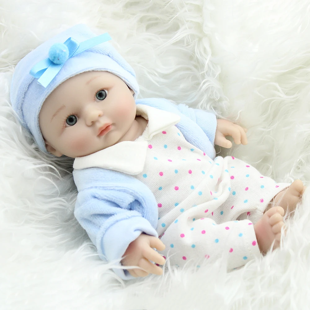 NPKDOLL Mini Reborn Baby Doll полностью силиконовые куклы классические игрушки реалистичные