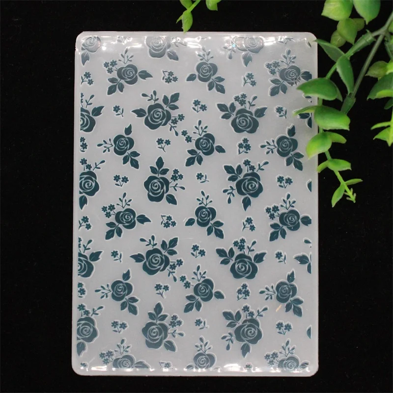 

New Rose Flower Embossing Folder Stencils For DIY Scrapbooking Plastic Template Paper Card Making Supplies