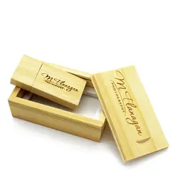 Бамбуковый блок бамбуковый деревянный фотоальбом USB флэш-накопитель изысканный памятный Свадебный фотоальбом подарки на заказ