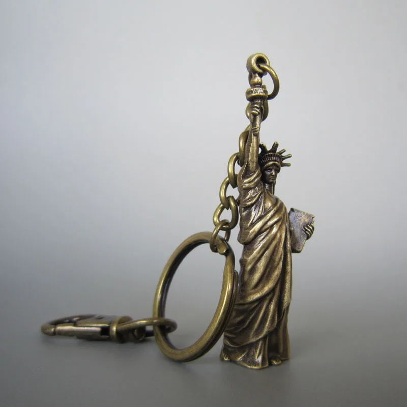 

Wholesale Retail 3D Liberty Enlightening the World Biker Rider Metal Key Ring Key Chain KEYRING-3D037AB Free Shipping