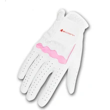 Для женщин Гольф перчатка поставляет розовые женские модели Пояса из натуральной кожи Удобная ручка руку дышащий