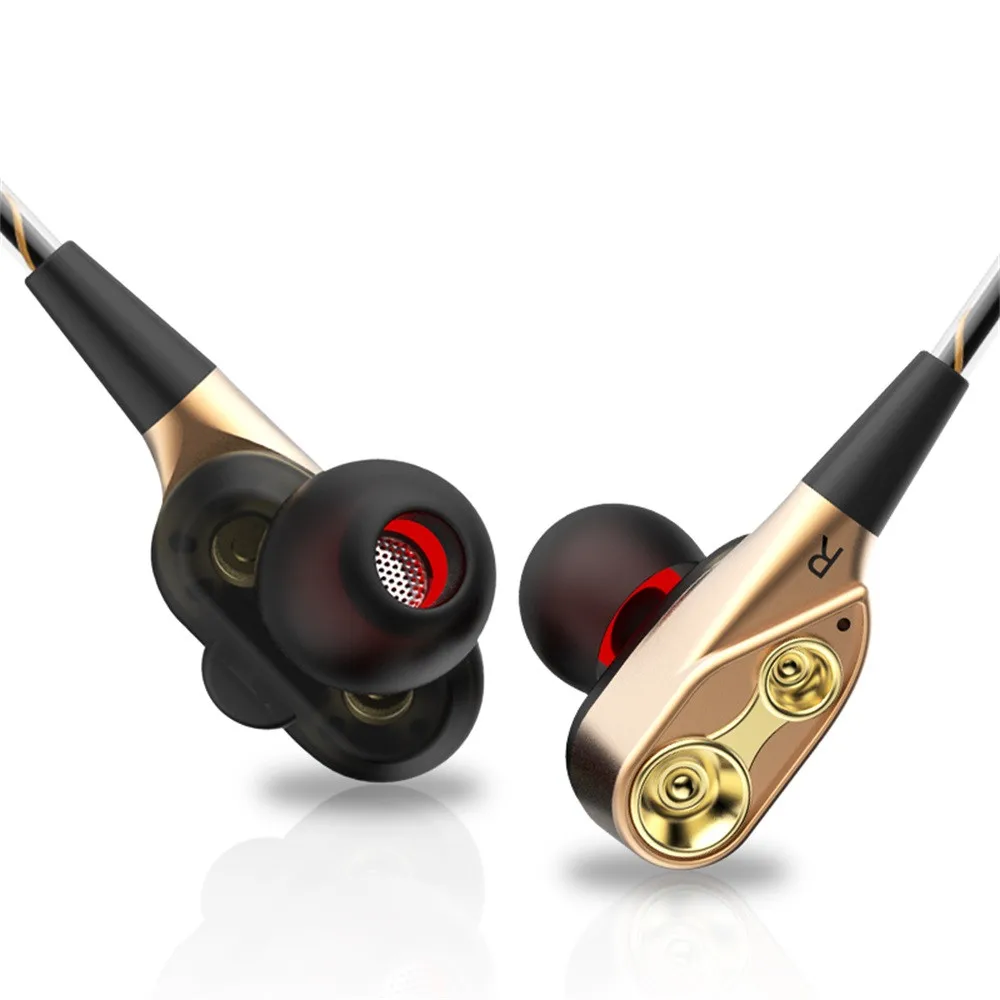 HIPERDEAL HIFI In-Ear Super Bass стереонаушники наушники-вкладишы Dourl Спортивная гарнитура с микрофоном Двухъядерный Стерео HIFI Звук Музыкальная