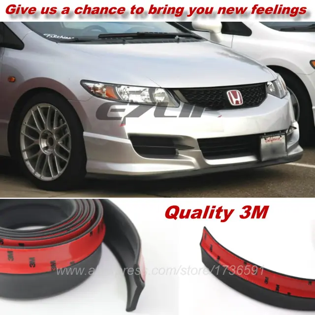 For Honda Civic CRV Odeysey FIT Jazz City Car Bumper Lips / Spoiler Body Kit Strip / Front Tapes