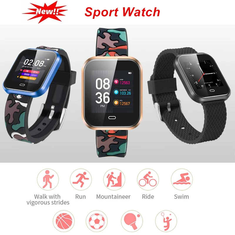 

Heart Rate Smart Watch Bracelet Waterproof Bluetooth Smartwatch Blood Pressure Fitness Tracker Calorie Bracelet Reloj Deportivo