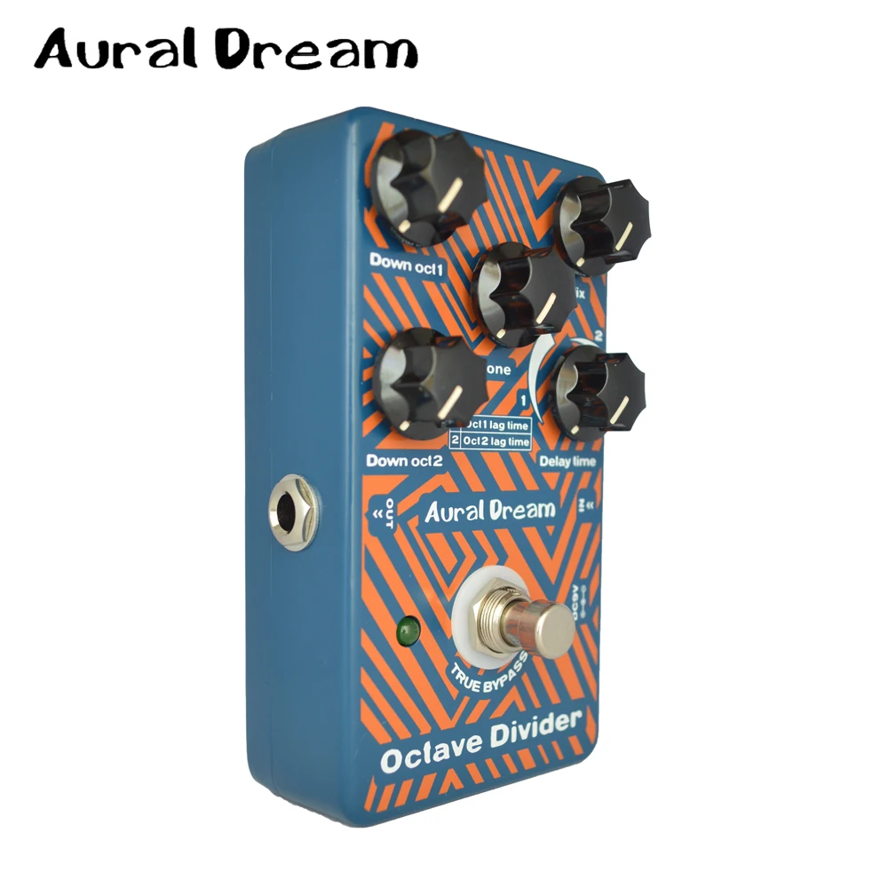 

Aural Dream Octave Divider Descending Octaves Digital Guitar Effect Pedal Guitarra Accessory