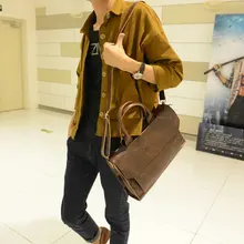 Корейская искусственная кожа мужская деловая рабочая сумка ретро джентльмен сумка-портфель 14 дюймов Компьютерная сумка Винтаж