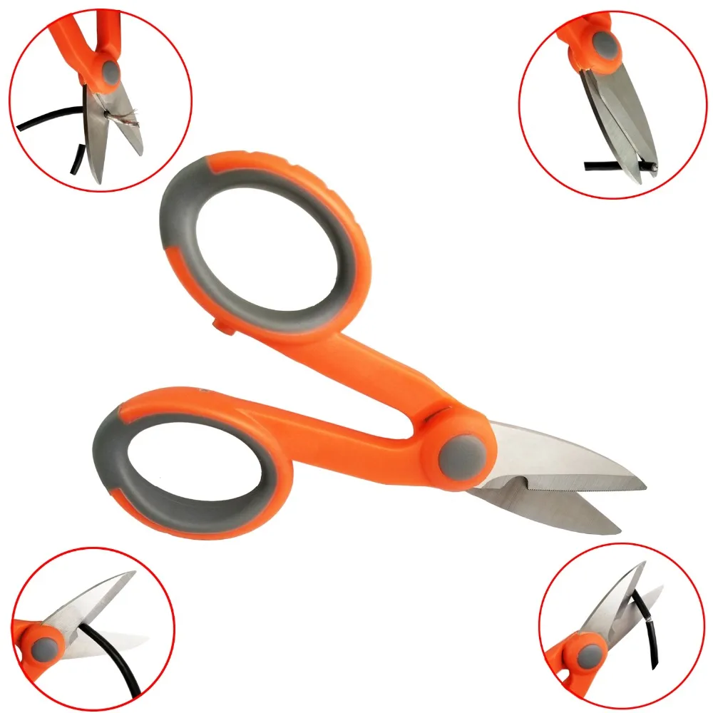 

2pcs Splice fiber optic tool kits Fiber Optic Tool Fibre stripping optical fiber Kevlar Scissors Hand Tool