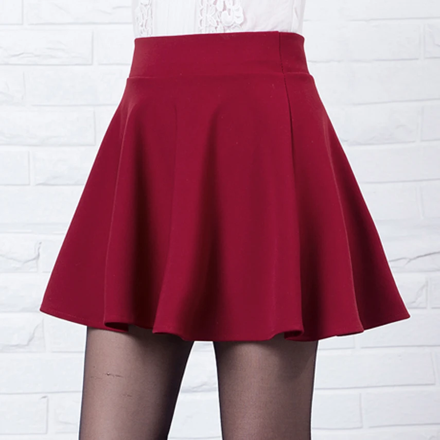 Sexy Women's Stretch High Waist Plain Skater Flared Pleated Casual Cotton Mini short Skirt 2019 Fashion Red Pleated Skirt
Sexy Women's Stretch High Waist Plain Skater Flared Pleated Casual Cotton Mini short Skirt 2019 Fashion Red Pleated Skirt