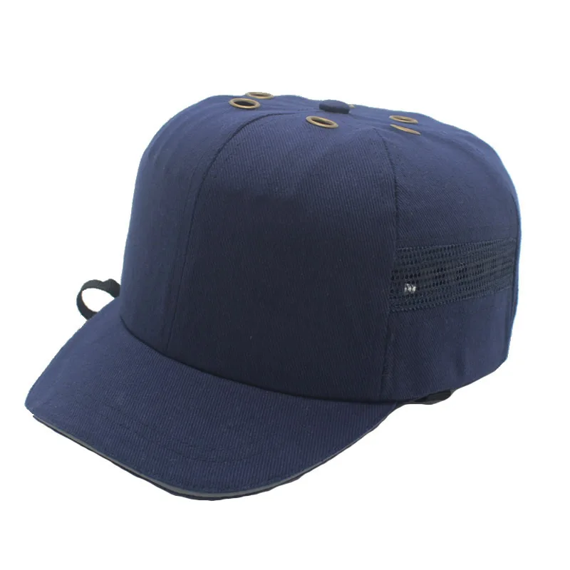 Высокое качество Рабочая защитная Кепка шлем бейсбольный стиль шляпы защитный шлем защитный жесткий ПП оболочка для дома Рабочая площадка защита головы - Цвет: Deep Blue