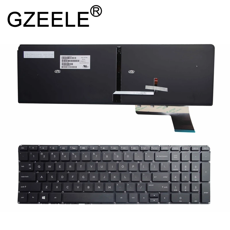 GZEELE new English Keyboard for Envy Touchsmart M6-K series Keyboard PK130UM2D00 V140902DS1 M6-K015DX 725450-001 laptop BLACK GZEELE new English Keyboard for Envy Touchsmart M6-K series Keyboard PK130UM2D00 V140902DS1 M6-K015DX 725450-001 laptop BLACK