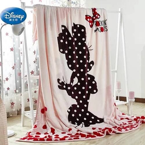 pink brow minnie Disney Синий Полосатый Микки Мышь Одеяло 200*230 см queen Размеры покрывала мультфильм белье для мальчиков и девочек День рождения Рождественский подарок - Цвет: pink brow minnie