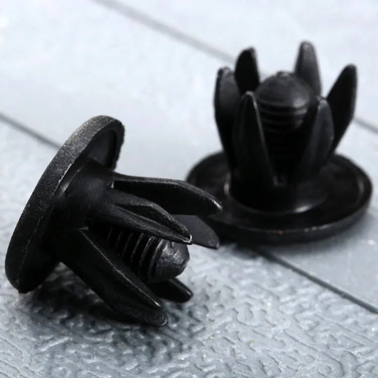 

50Pcs Auto Bumper 10mm Dia Hole Fastener Rivet Retainer Push Engine Cover Fender Car Door Trim Panel Clip Fasteners