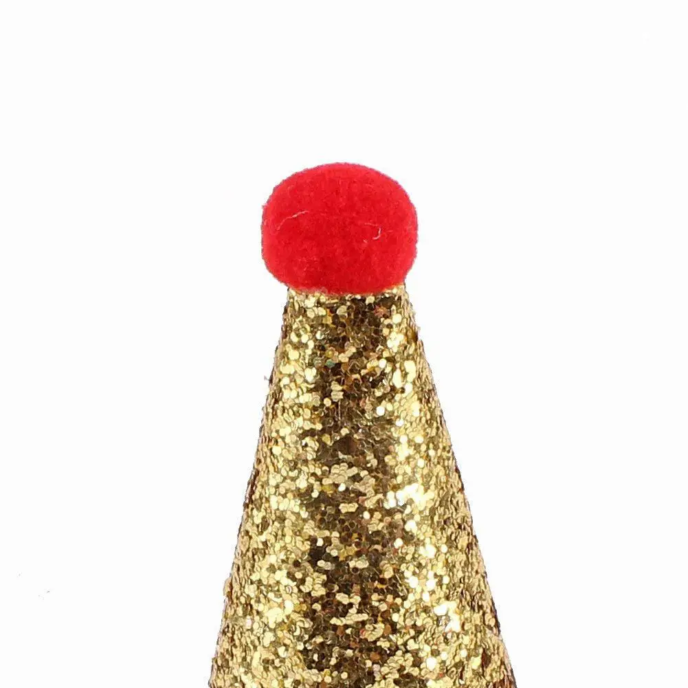 Милый питомец бантом с шапка с блестками Головные уборы галстук корона для кошек и собак праздник рождества орнамент