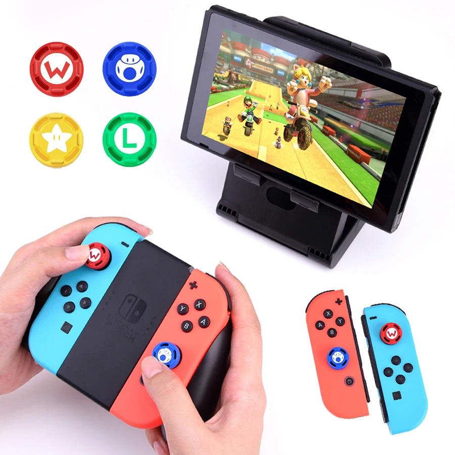 

4pcs Nintend Switch Analog Caps Silicone Controller Grip Protective Cover for Nintendo Switch Nintendoswitch Joy-con Accessories