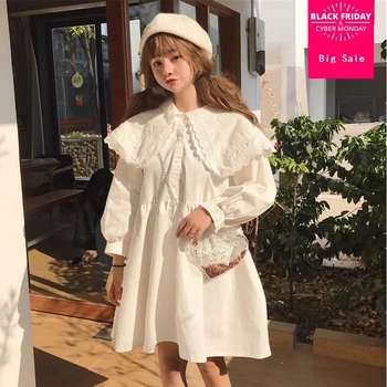 

2019 spring fashion brand Japanese style Lolita Dress peter pan collar Kawai cute girl a-line dress wj1956 drop shipping