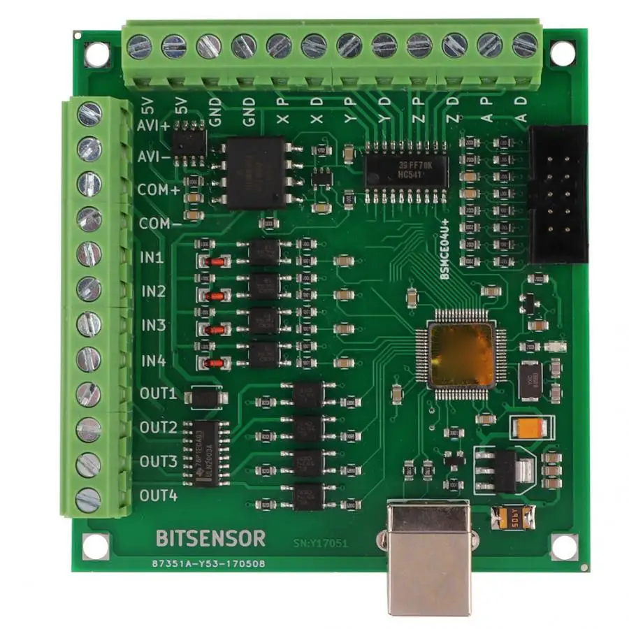 DC 5V 200KHz Mach3 плата контроллера для серводвигателя CNC гравировальный станок 4 оси