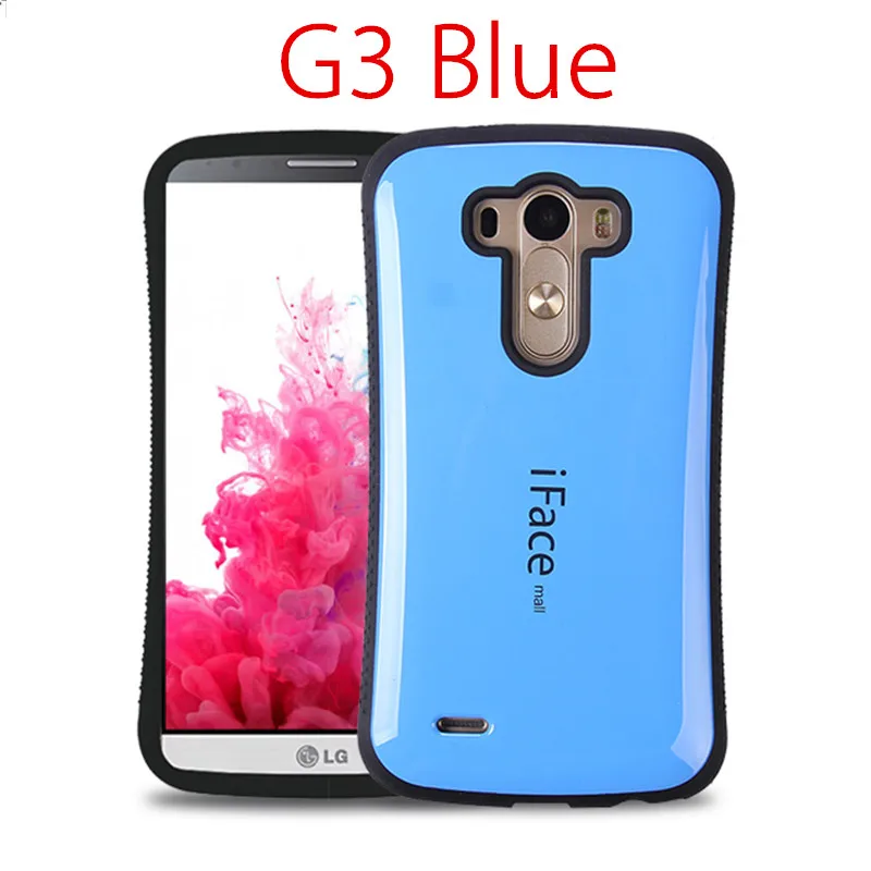 IFace Mall Гибридный противоударный чехол для LG G5 G4 G3 Heavy Duty задняя крышка Жесткий, крепкий корпус кожи полная защита мобильного телефона чехол s - Цвет: G3 Blue