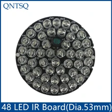 CCTV Accessories infrared light 48 Grain 850nm IR LED board for Surveillance cameras night vision diameter 53mm CY48F5-90A