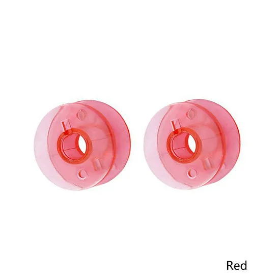 Практичные 30 шт. пластиковые пустые бобины катушки для швейных машин Пластиковый корпус для хранения для домашнего рукоделия инструмент Аксессуары для шитья - Цвет: Red